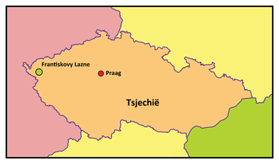 kaart tsjechie klein